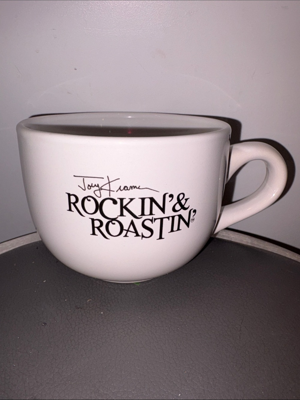 VINTAGE Joey Kramer Rockin’ & Roastin’ Coffee Mug Aerosmith Large Soup Cappuccin